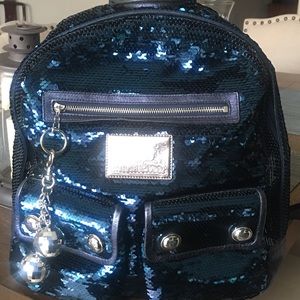 COPY - Coach Poppy Sequin Backpack - Midnight Blue